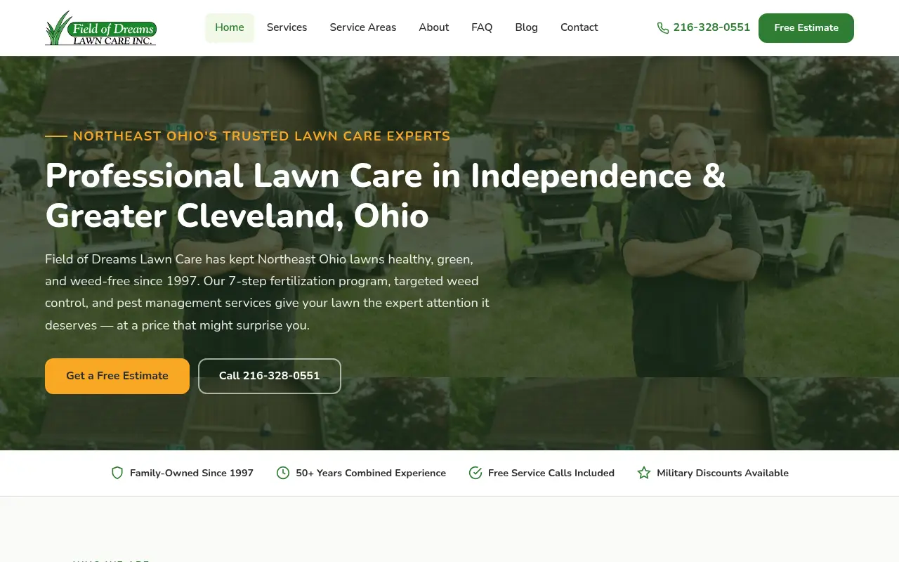 Field of Dreams Lawn Care — PS 90
